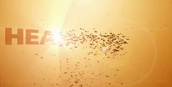 碎片标题高清动态演绎AE模板