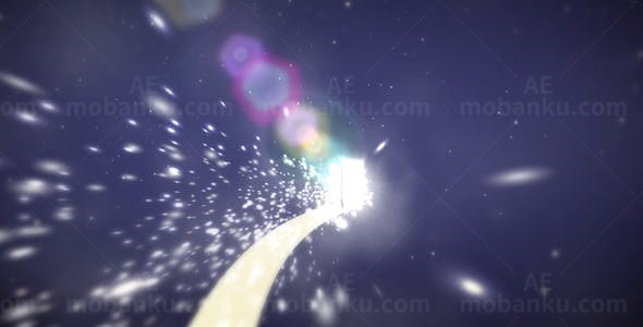 虚幻粒子空间图片视频动态展示AE模板