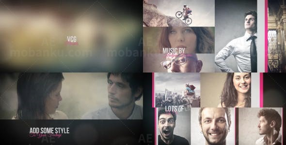 复古图片宣传片头AE模板