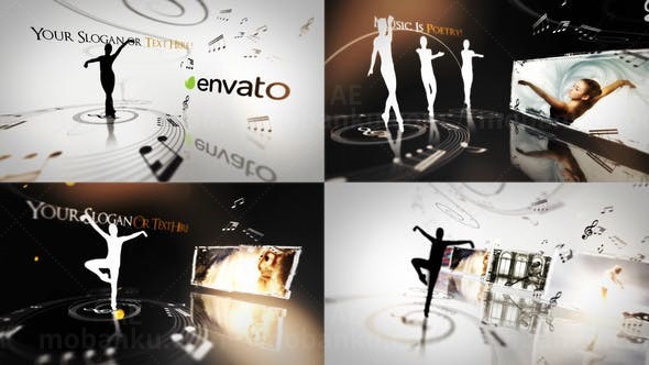 芭蕾舞团视频展示AE模板