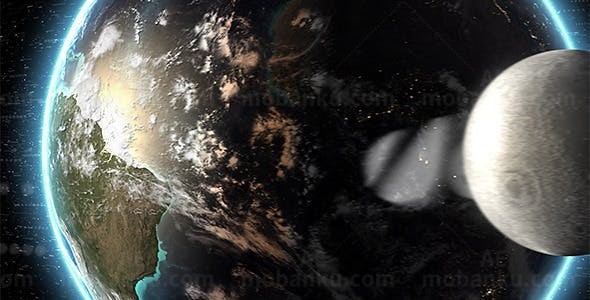 地球LOGO演绎AE模板