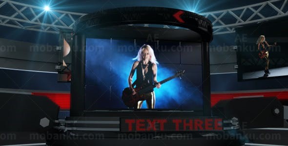 虚拟空间栏目片头AE模板