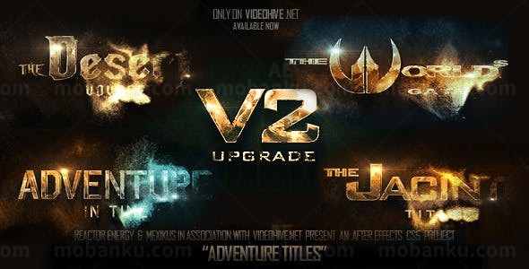 灰尘粒子效果标题动态展示AE模板