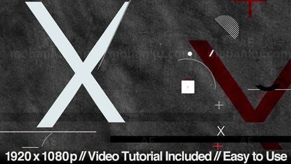 高科技未来标志展示AE模板