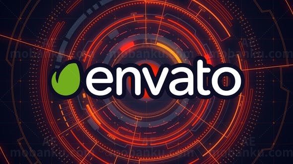 高科技界面标志展示AE模板