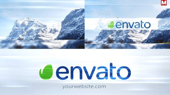 优雅光效标志片头AE模板