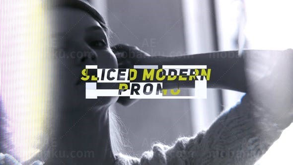 时尚视频切割片头AE模板