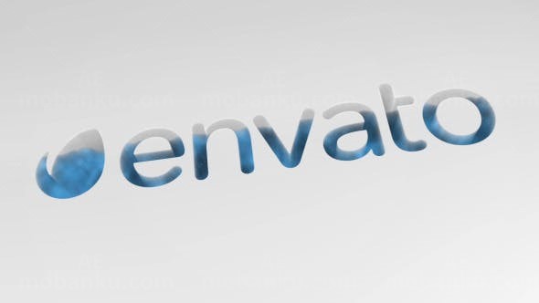 三维标志流体填充动画AE模板