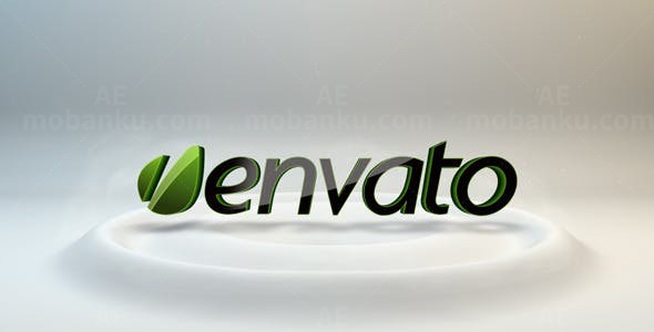 标志掉落展示AE模板