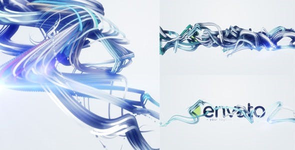 抽象纳米科技标志展示AE模板