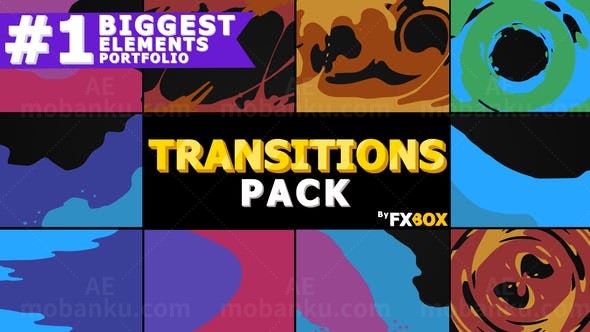 流体转场效果AE模板