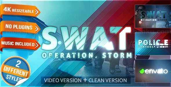 出警标志动画AE模板