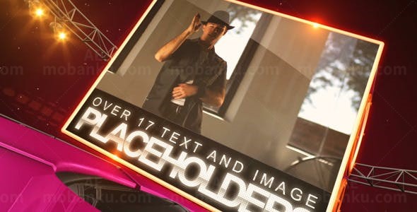 虚拟三维空间舞蹈疯狂动感栏目包装AE模板