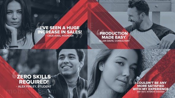 节奏感图文片头AE模板