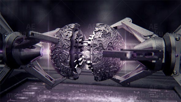 机械手标志动画AE模板