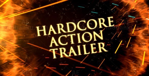 动作预告片AE模板