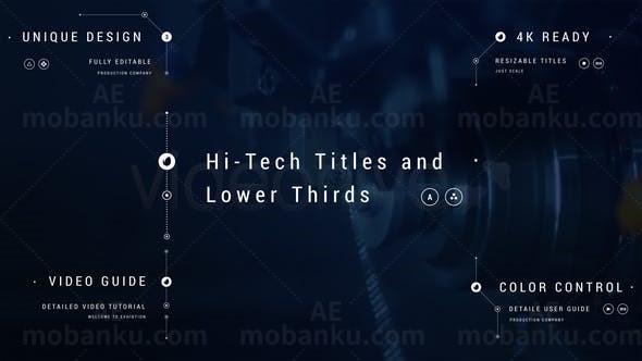 高科技标题字幕AE模板