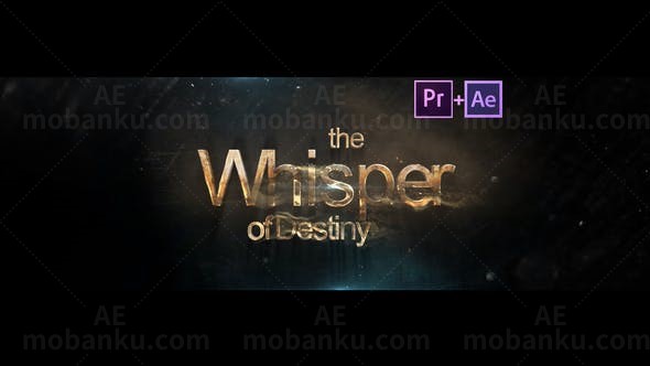 史诗粒子特效标志片头AE模板