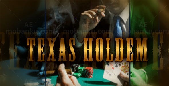 扑克活动宣传片AE模板