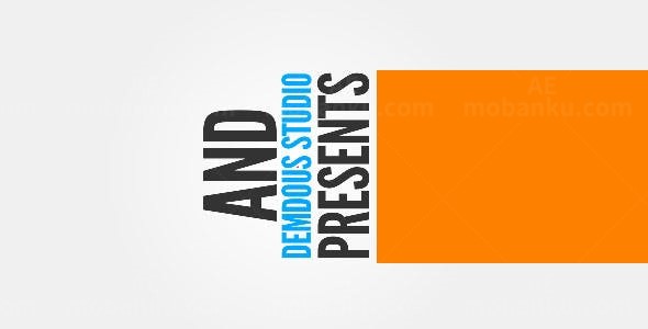 文字动态排版效果AE模板