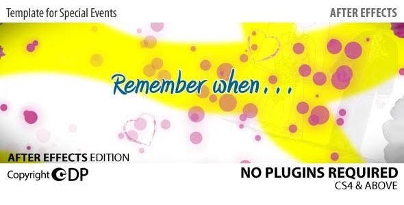 儿童相册展示AE模板