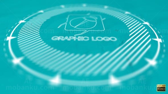 简单标志动画AE模板