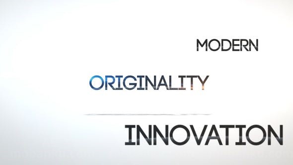 节奏文字排版AE模板