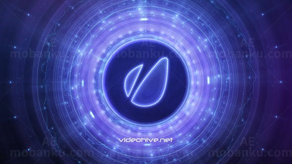 盘面星空特效标志展示AE模板