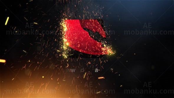 火焰标志动画AE模板