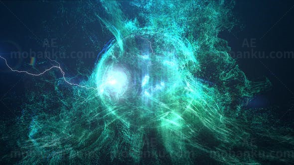 史诗抽象标志展示AE模板