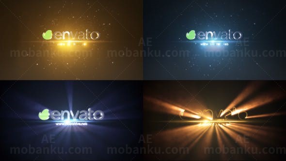 活力企业标志展示AE模板