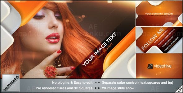 时尚幻灯片AE模板