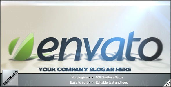 由远及近标志动画AE模板