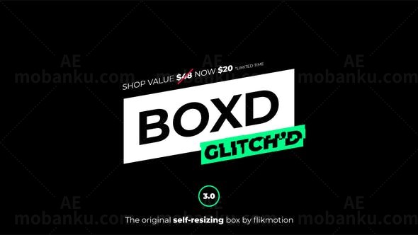 故障效果标题字幕AE模板