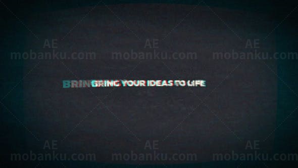 故障效果标志展示AE模板