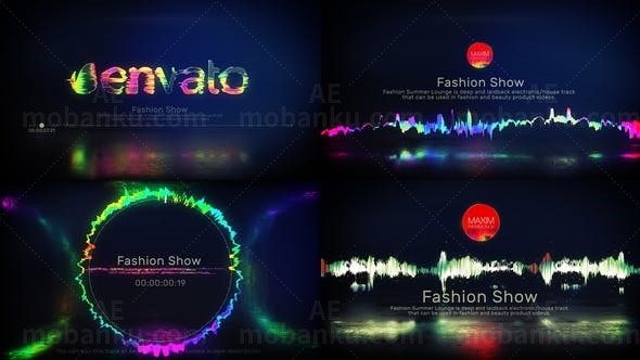 音律抖动故障效果AE模板