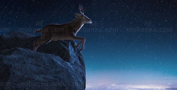 三维动画安全跳跃带Logo动态演绎AE模板