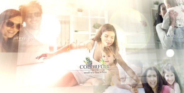 亮光效果照片视频片头AE模板