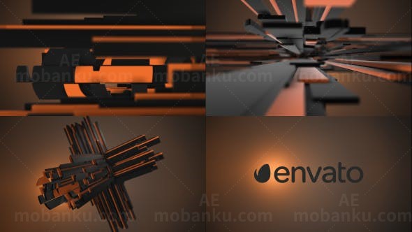 三维标志片头AE模板