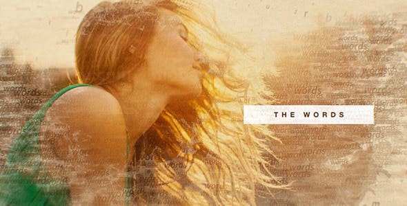 数字字母叠层幻灯片AE模板