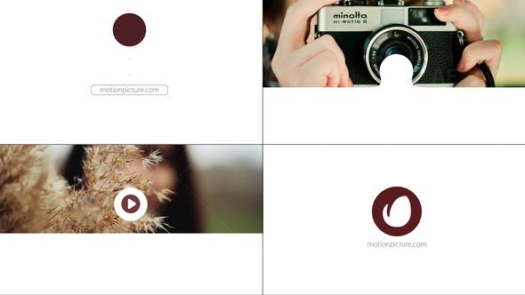 摄影网站标志展示AE模板