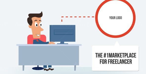 卡通效果商业促销AE模板