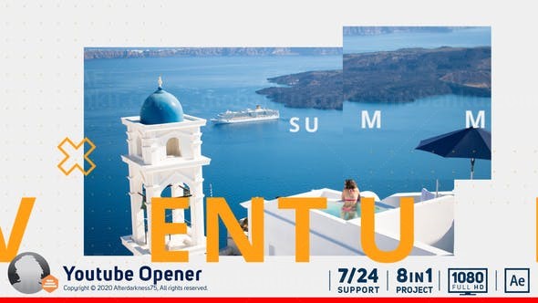 时尚动感片头AE模板