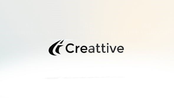 优雅标志翻转动画AE模板