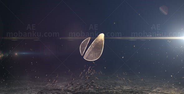 粒子特效标志动画AE模板