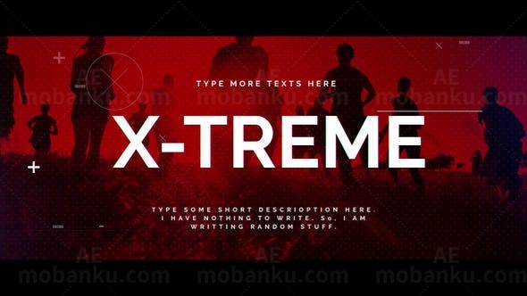 极限运动片头AE模板