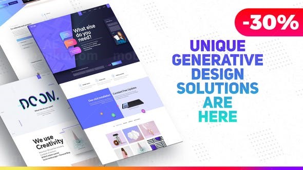 高级网站展示AE模板