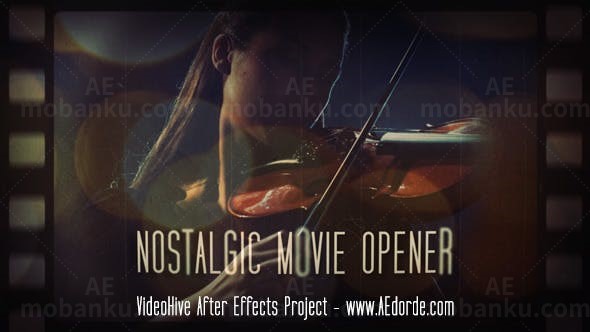 影带展示视频片头AE模板