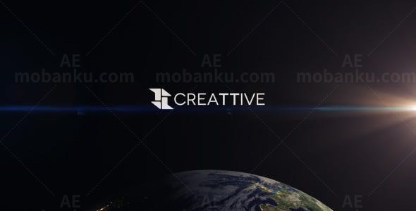 地球标志动画AE模板