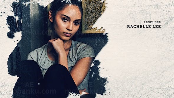 擦除效果图文片头AE模板